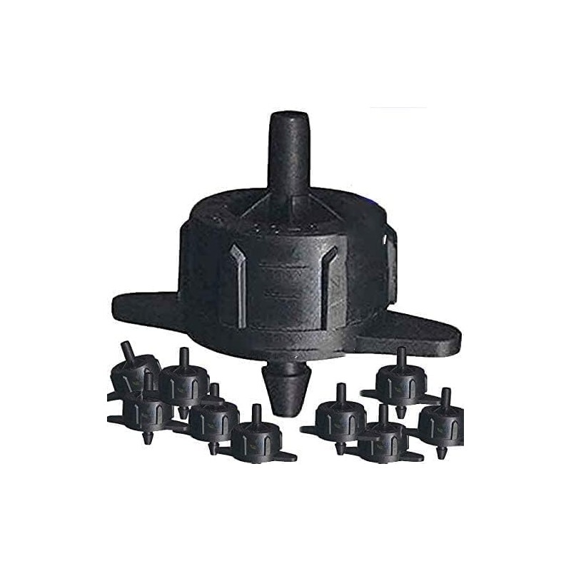 Lot de 500 Goutteur autorégulant 4 l/h, Goutteurs d'irrigation en ligne système micro, Goutteur pour arrosage agriole et jardina Lot de 500 Goutteur autorégulant 4 l/h, Goutteurs d'irrigation en ligne système micro, Goutteur pour arrosage agriole et jardina