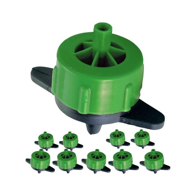 10 x Goutteur autorégulant 2 l/h, Goutteurs d'irrigation en ligne système micro, Goutteur pour arrosage agriole et jardinage