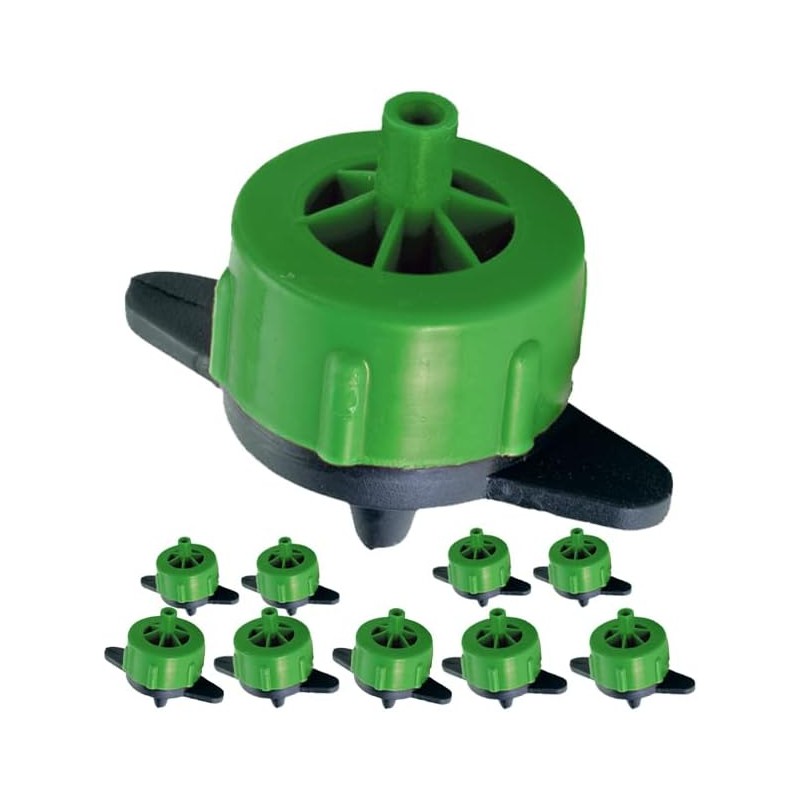 Lot de 10 Goutteur autorégulant 2 l/h, Goutteurs d'irrigation en ligne système micro, Goutteur pour arrosage agriole et jardinag Lot de 10 Goutteur autorégulant 2 l/h, Goutteurs d'irrigation en ligne système micro, Goutteur pour arrosage agriole et jardinag