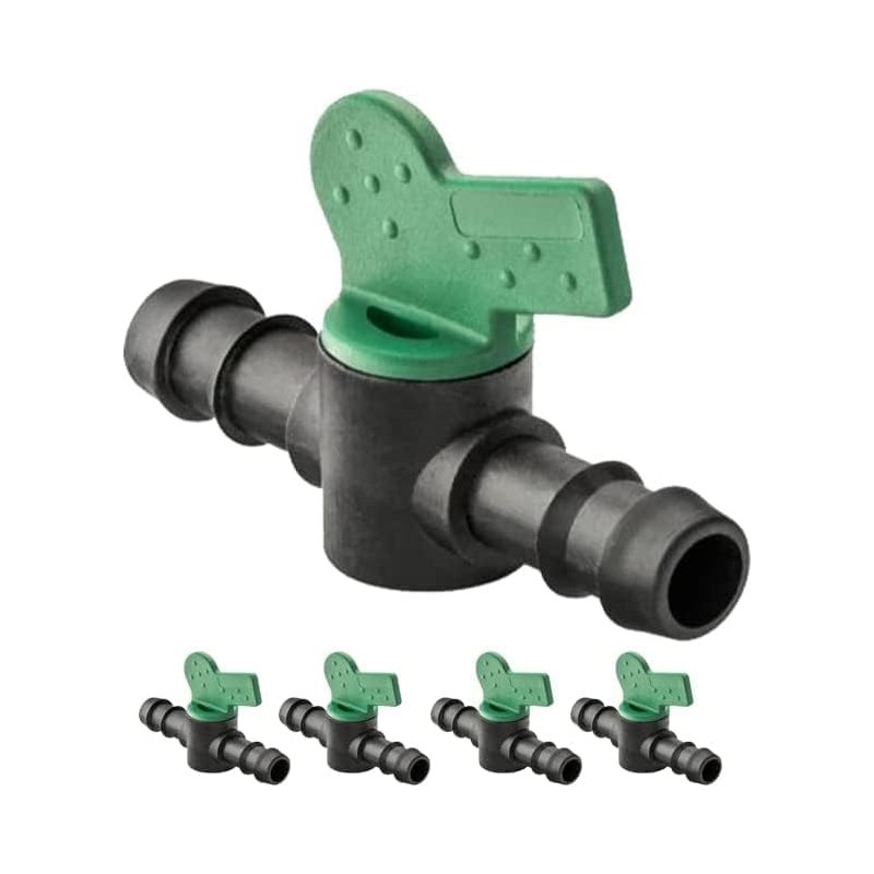 50 Stück Tropfbewässerungsventil 16 mm. Rillenventil für hochwertige Tropfbewässerung