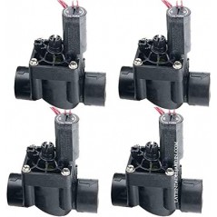 4 x Electrovalvula de riego 1" 24V PGV-101 Hunter con regulador de caudal