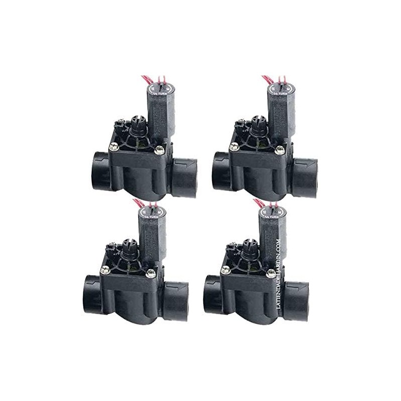 Set di 4 Elettrovalvola per Irrigazione Hunter PGV-101, 24V 1'' con Regolatore di Flusso, per Programmatori Elettrico Set di 4 Elettrovalvola per Irrigazione Hunter PGV-101, 24V 1'' con Regolatore di Flusso, per Programmatori Elettrico