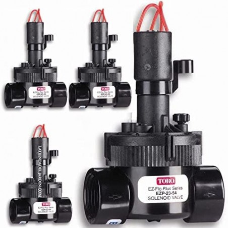 4 x Électrovanne d'arrosage 1'' 24V Toro EXFLO, pour les programmeurs 24V