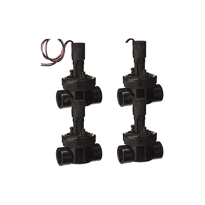 4 x Électrovanne d'arrosage 1'' 9V Toro EXFLO, pour les programmeurs à piles