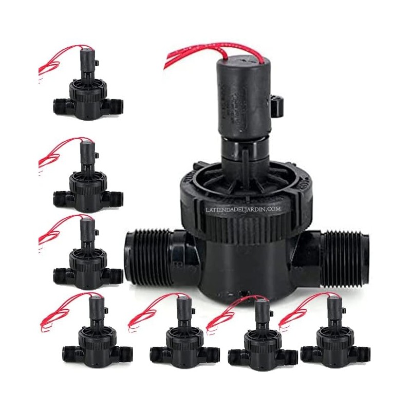 Pacote com 8 válvulas solenoides roscadas Toro 24V 1" em PVC | Rosca macho | Funciona com controladores de irrigação elétricos Pacote com 8 válvulas solenoides roscadas Toro 24V 1" em PVC | Rosca macho | Funciona com controladores de irrigação elétricos