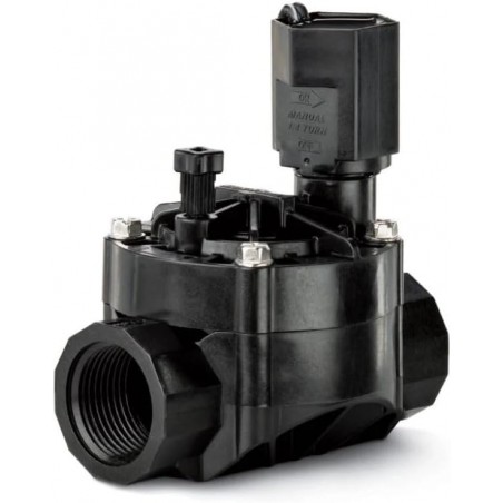 5 válvulas solenoides Rain Bird de 1'', 24 V e 100 HV. Funcionam com qualquer marca de controlador elétrico.