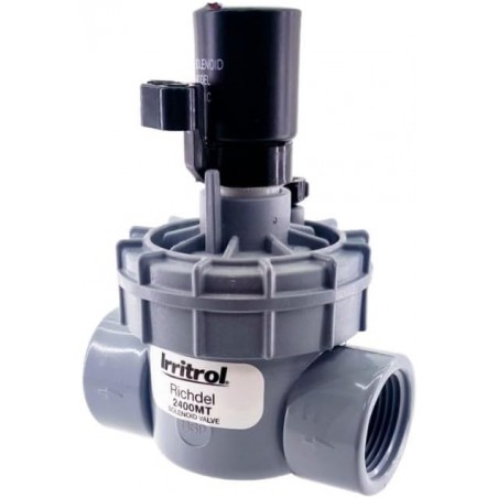 Irritrol 2400MT 1 Zoll 9 V 32 mm Bewässerungsmagnetventil für elektrische Bewässerungssteuerungen, grau