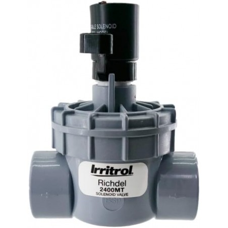 Irritrol 2400MT 1" 9V 32mm Irrigation Solenoid Valve for Electric Irrigation Controllers, Grey