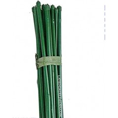 Pack 50 Tutor de Bambú plastificado 150 cm (12-14mm), Varillas para Plantas y Árboles, Tutores para Tomates y Plantas trepadoras