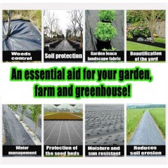 Brown Anti-weed mesh 2 x 100 m, 130 gr/m2, Breathable water permeable geotextile mesh. Protection against weeds