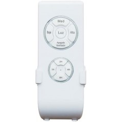 Ventilador de teto Orbegozo de 120 cm, prateado, com LED, controle remoto, 3 velocidades, 60 W.