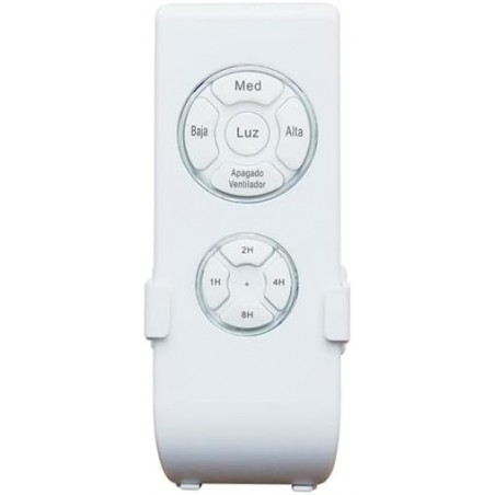 Orbegozo ceiling fan with LED light, remote control, 3 speeds, 60W, Silver colour.