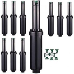 10 x Aspersor de riego Hunter SRM-04, Rosca hembra 1/2'', Alcance 4 a 9,4 metros, ángulo ajustable