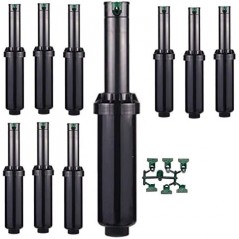 Lot de 10 Arroseur Hunter SRM04 1/2'', arroseur turbine d'arrosage, portée 4,9 à 14 m, angle réglable