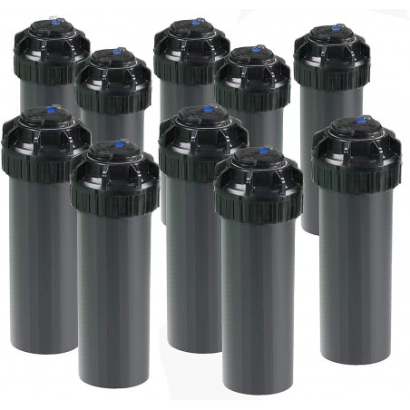 Pack 10 Aspersores de Riego Rain Bird 5004-PC 3/4'' | Alcance 7,60 a 15,20 m | Aspersor Turbina ajustable 5000 5004 Rain Bird