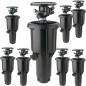 Set di 8 Irrigatore Agricolo a Impatto Rain Bird MaxiPaw 1/2'' e 3/4'', Portata 6,7 a 13,7 m, Angolo Regolabile