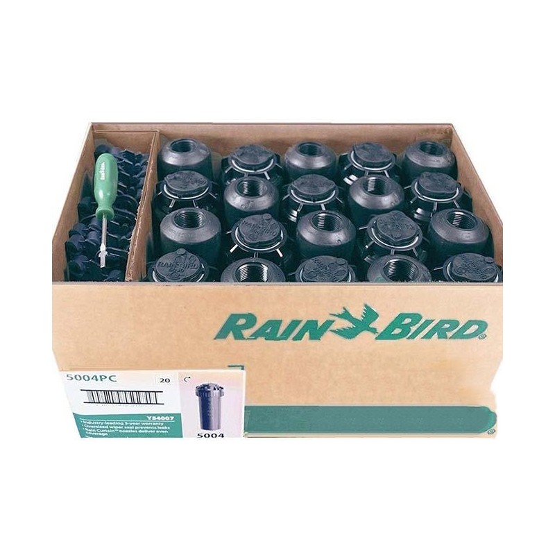 20 x irrigatori Rain Bird 5004PC da 3/4", da 7,6 a 15,2 m. 20 irrigatori RainBird