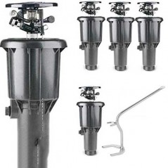 5 Aspersores Rain Bird MaxiPaw 1/2 e 3/4" + Chave