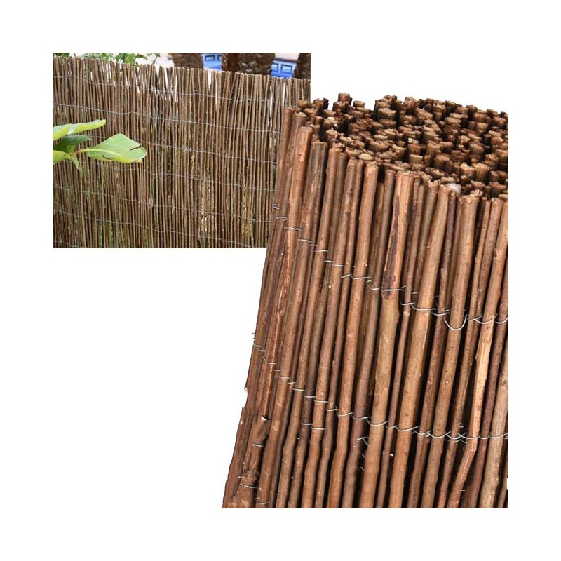 Dicker Naturweidenzaun 2 x 3 m, 85 % Verdeckung