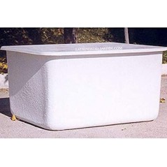 Rectangular polyester fiber 1000 liters 142x109x85 cm