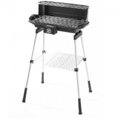 Barbacoa eléctrica con patas Orbegozo. Tamaño de la parrilla: 39x21,5 cm. Potencia 2.200W.