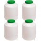 Lot de 4 Réservoir d'eau 8 litres, Bidon à eau avec filtre, Fut bidon 22 x 22 x 18 cm Lot de 4 Réservoir d'eau 8 litres, Bidon à eau avec filtre, Fut bidon 22 x 22 x 18 cm