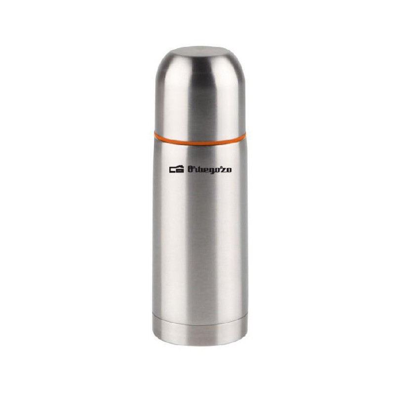 Thermos liquide Orbegozo en acier inoxydable. Capacité 250 millilitres ou trois tasses Thermos liquide Orbegozo en acier inoxydable. Capacité 250 millilitres ou trois tasses