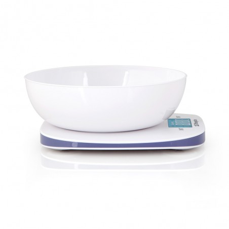 Balance de cuisine électronique Orbegozo avec écran LCD et bol de pesée de 1,5 L - Capacité maximale 5 kg