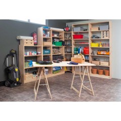 Folding Wooden Easel for Carpentry and DIY 100x73.5 cm | Ideal for Assembling Boards and Cutting Wood