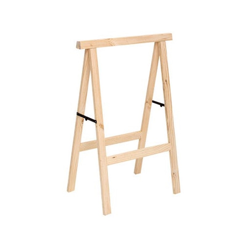 Chevalet pliant en bois pour menuiserie et bricolage 100x73,5 cm | Idéal pour assembler des planches et couper du bois Chevalet pliant en bois pour menuiserie et bricolage 100x73,5 cm | Idéal pour assembler des planches et couper du bois