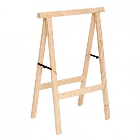 Folding Wooden Easel for Carpentry and DIY 100x73.5 cm | Ideal for Assembling Boards and Cutting Wood