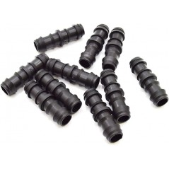 Pack 4000 Enlace Riego por Goteo 16mm | Manguito conector tuberia 16 mm | Enlace Goteo para Manguera de Riego 16mm negro