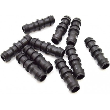 Lot de 4000 Jonction goutte à goutte 16mm. Maillon de liaison pour tuyau d'irrigation de diamètre 16 mm, noir
