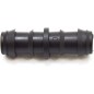 Lot de 100 Jonction goutte à goutte 16mm. Maillon de liaison pour tuyau d'irrigation de diamètre 16 mm, noir