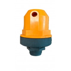 Ventosa automatica bifunzionale in PVC da 1". Pressione massima di esercizio 16 bar.