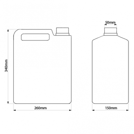 10-Liter-Klimaanlagen-Kondensatorbehälter. 10-Liter-Behälter aus lebensmittelechtem Kunststoff für Lagerung und Transport.