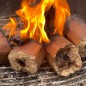 Ökologische Steinholzbriketts 14 kg – Kaminbriketts, natürlicher Brennstoff für Öfen und Kamine