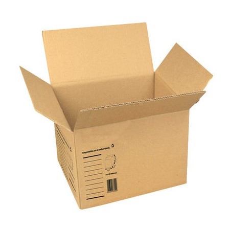 Lot de 5 Boîtes en Carton pour Déménagements 39x30x30 cm | Résistantes et Polyvalentes pour Emballage et Stockage