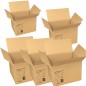 Lot de 5 Boîtes en Carton pour Déménagements 41x41x41 cm | Résistantes et Polyvalentes pour Emballage et Stockage Lot de 5 Boîtes en Carton pour Déménagements 41x41x41 cm | Résistantes et Polyvalentes pour Emballage et Stockage