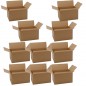 Lot de 10 Boîtes en Carton pour Déménagements 40x29x22 cm | Polyvalentes pour Emballage et Stockage