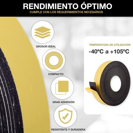 Self-adhesive tape made of polyethylene foam, 50mm wide, 10 meters