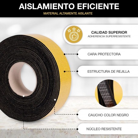 Self-adhesive tape made of polyethylene foam, 50mm wide, 10 meters