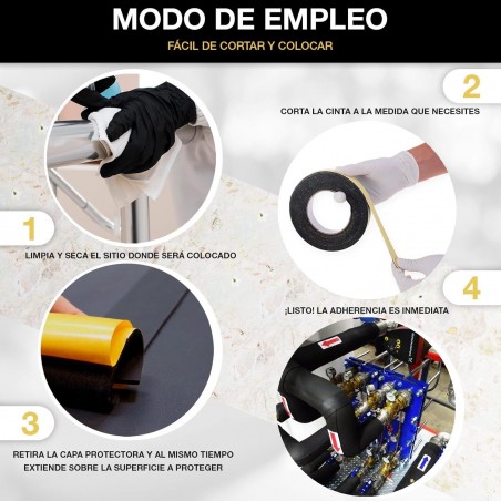 Nastro autoadesivo in schiuma di polietilene, larghezza 50 mm, 10 metri