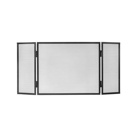 Triple Panel Fireplace Spark Guard 100x50 cm, Metal Spark Guard, Safety Screen
