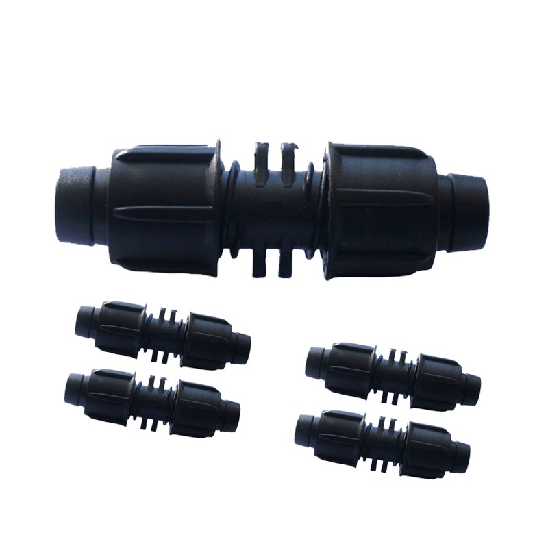 10 Stück Anschlüssen für Tropfbewässerungsband 16 mm. Hülse zum Verbinden zweier Bewässerungsbänder
