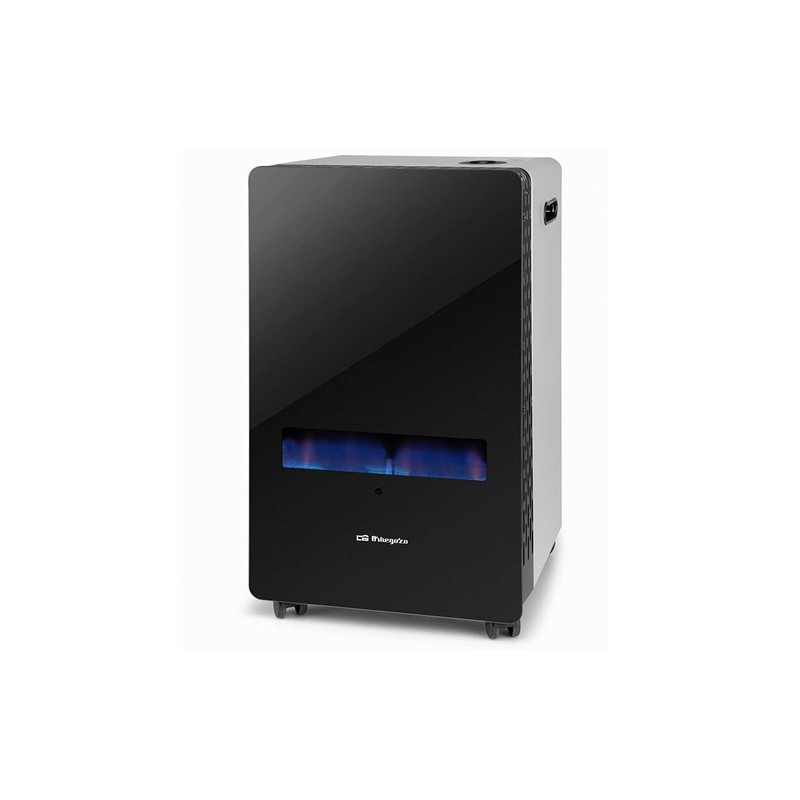 Orbegozo HBF100 blue flame gas stove. Tempered glass front. Maximum power 3,800 W. Suitable for butane and propane gas. Orbegozo HBF100 blue flame gas stove. Tempered glass front. Maximum power 3,800 W. Suitable for butane and propane gas.