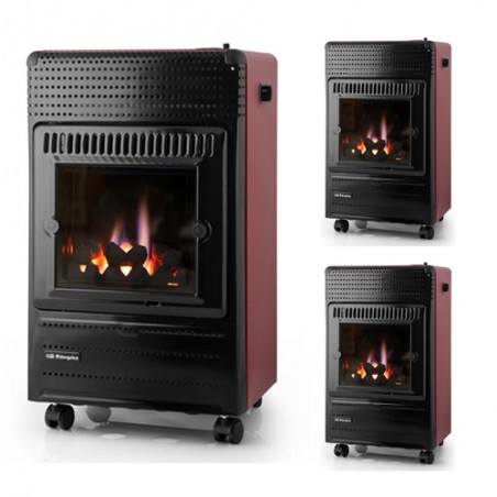 3 Stück Blaulichtofen. Front aus gehärtetem Glas. Maximale Leistung von 3.800 W. Geeignet für Butan- und Propangas. Maximale Ve