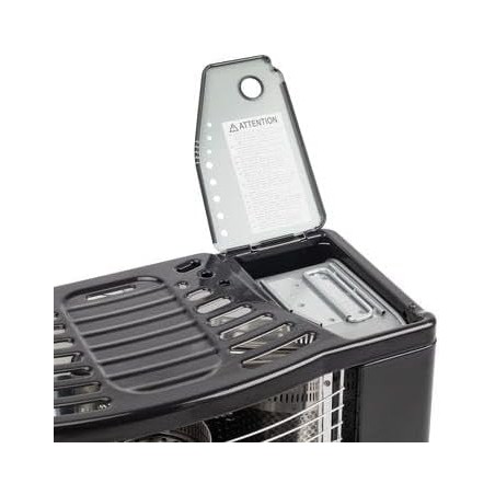 Fornello a paraffina con stoppino Zibro RS122 - Riscaldamento efficiente e portatile per la casa, nero