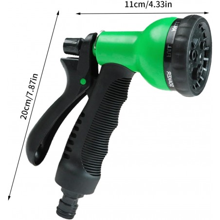 8 Adjustable Multifunction Watering Gun, Garden Water Gun, 8 Adjustable Spray Modes, Hose Gun