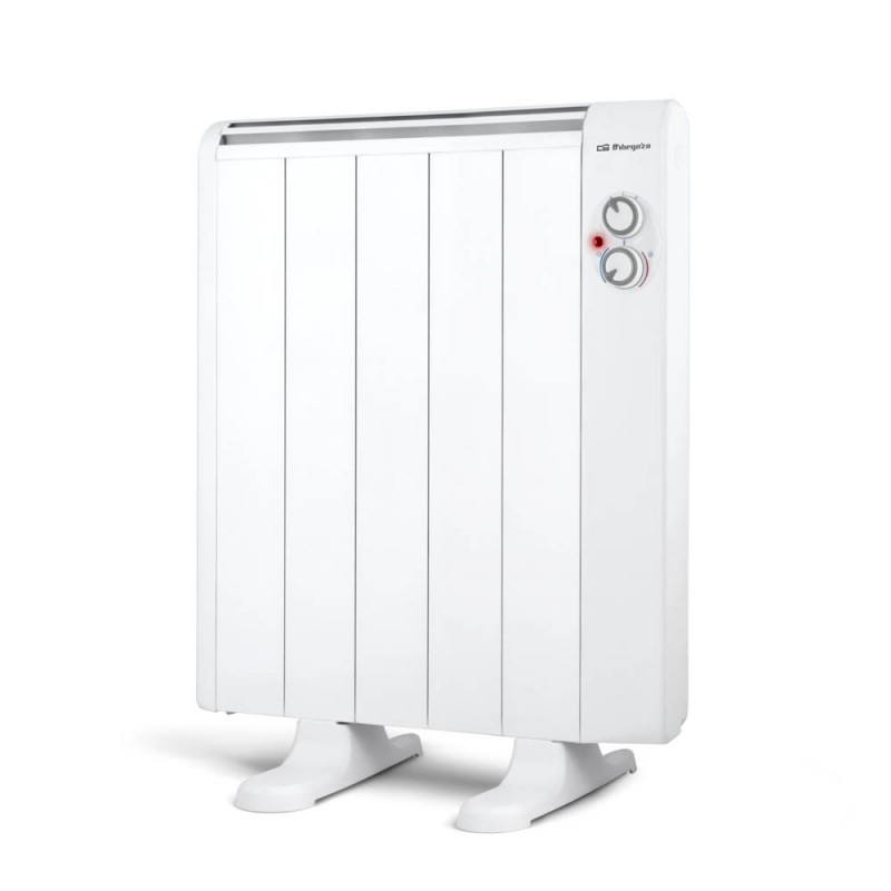 Radiateur Electrique Basse Consommation 5 éléments 800W Orbegozo, pieds d'appui inclus, télécommande, minuterie